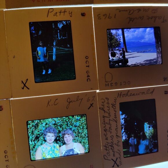 Original Red Kodachrome Slide 1961-1964 Family, Kids Lake Tahoe Lot Of 16 - Picture 5 of 10